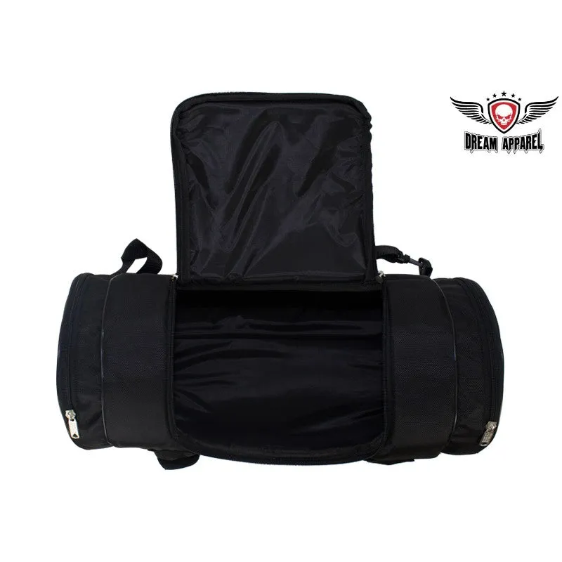 Black Triple Compartment Sissybar Bag