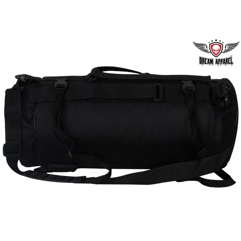 Black Triple Compartment Sissybar Bag