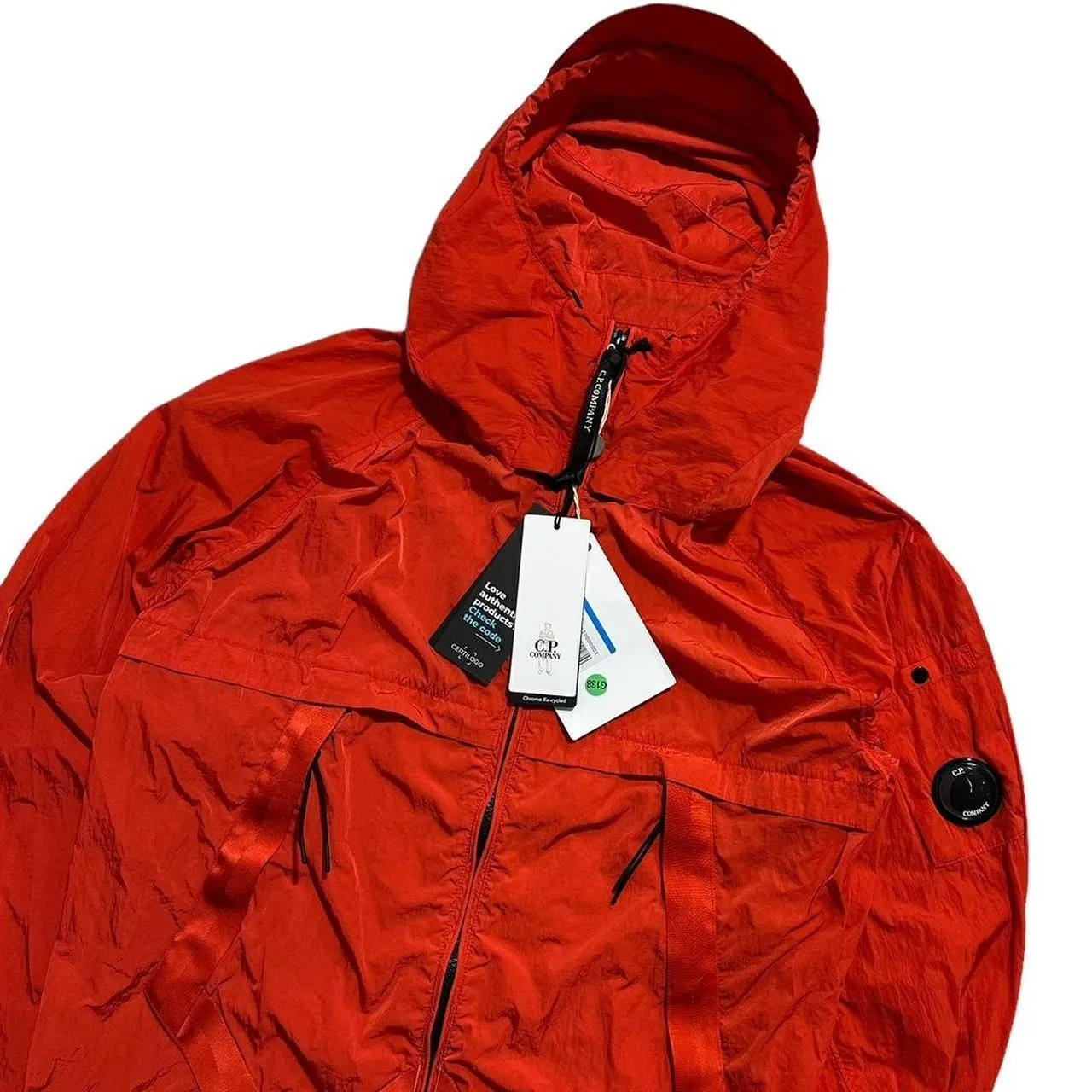 CP Company Red Nylon Chrome-R Lightweight Jacket