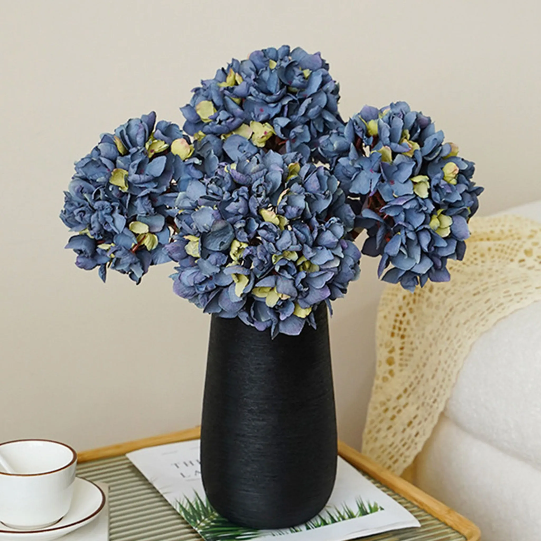 Fall Colors Hydrangea Faux Flowers Home Decor