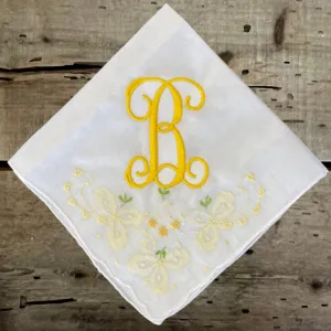 Filigree Linen Handkerchief