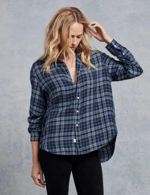 Frank & Eileen - Women's Long Sleeve Button Down in Black/Blue Plaid