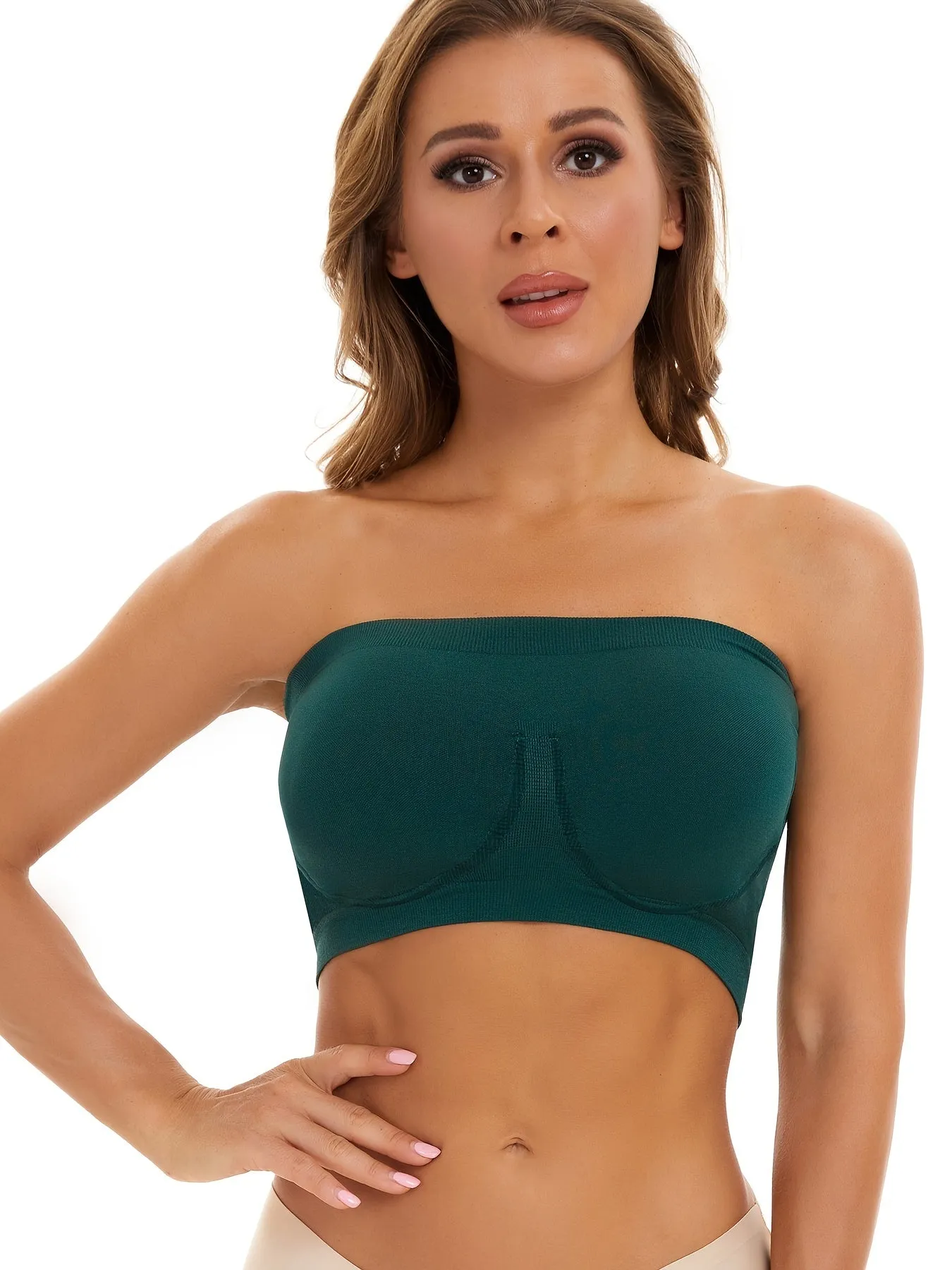 Invisible and Supportive Strapless Sports Tube Bra for Women