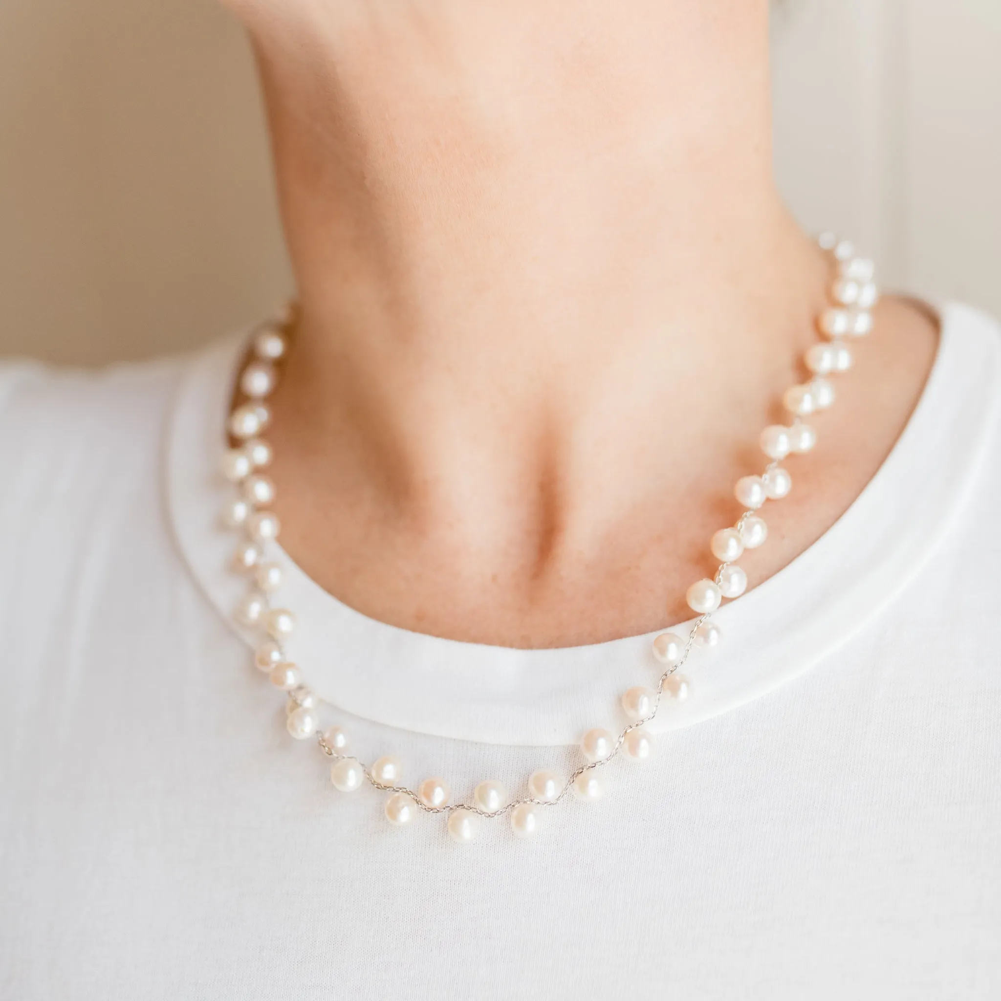 Jane Pearl Necklace | Freshwater Pearl Necklace | By Pearly Girls