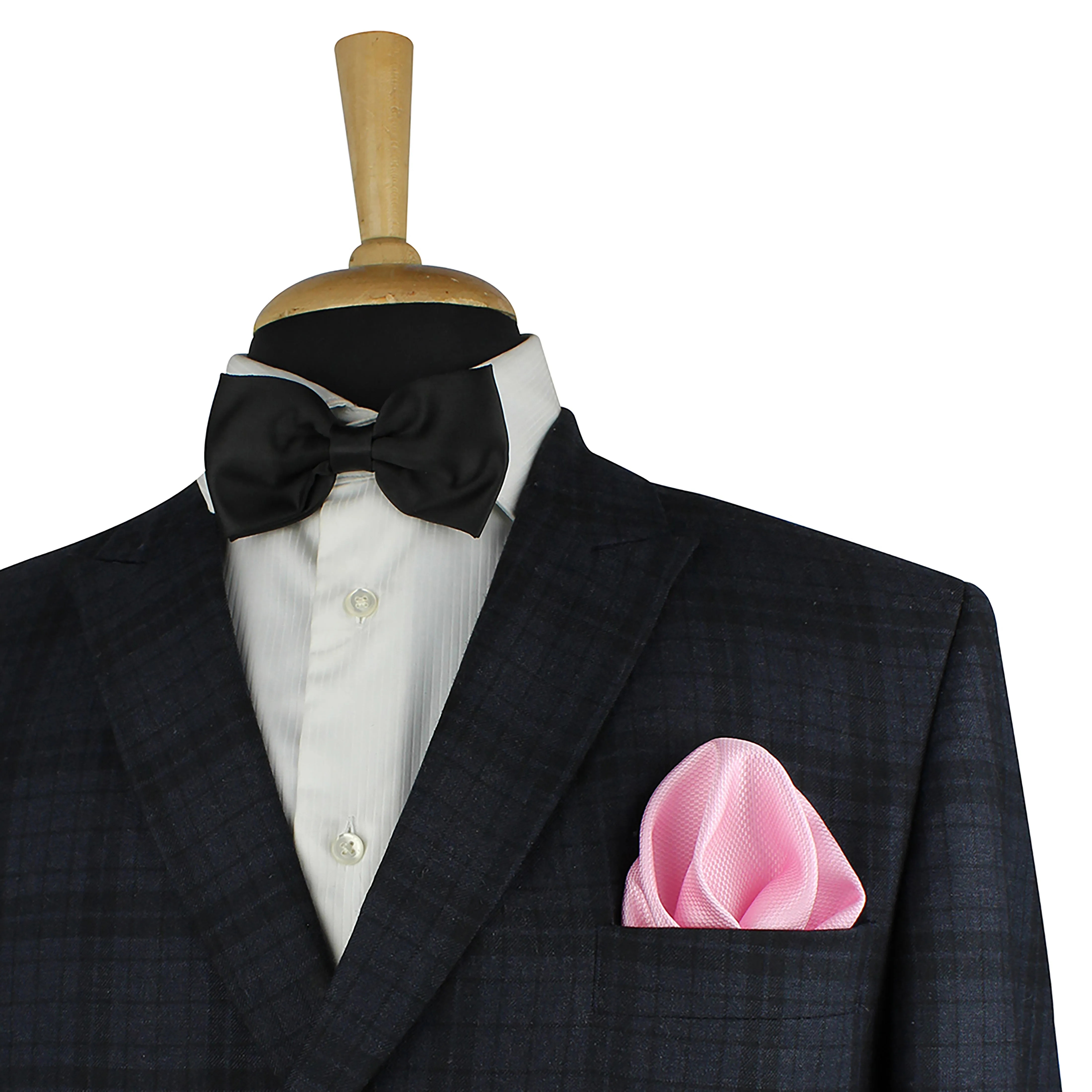 Kovove Pink Checkered Pocket Square For Men