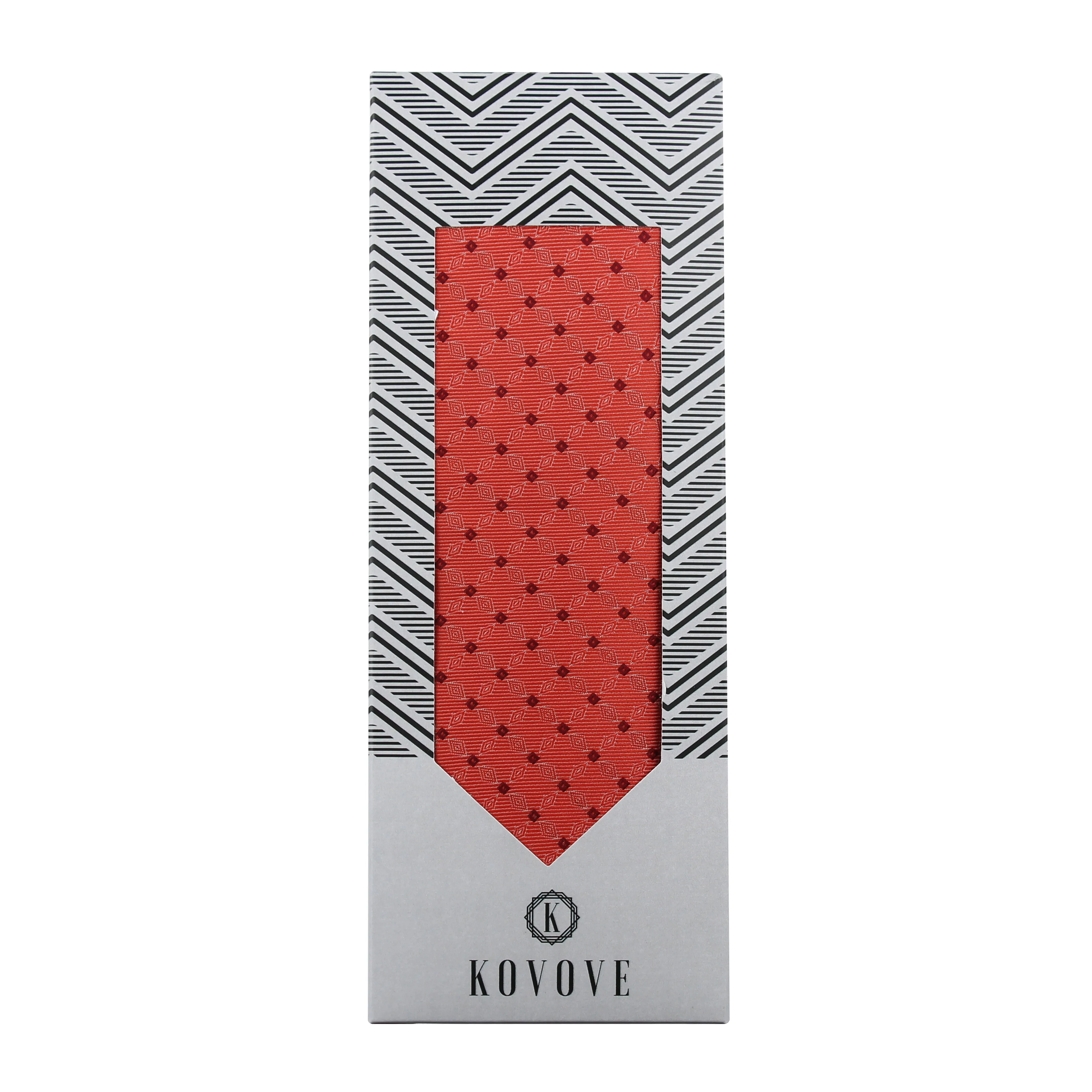 Kovove Pleasing Pink Checkered Neck Tie For Men