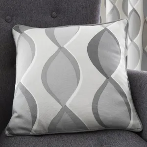 Lennox Cushion by Fusion in Grey 43 x 43cm