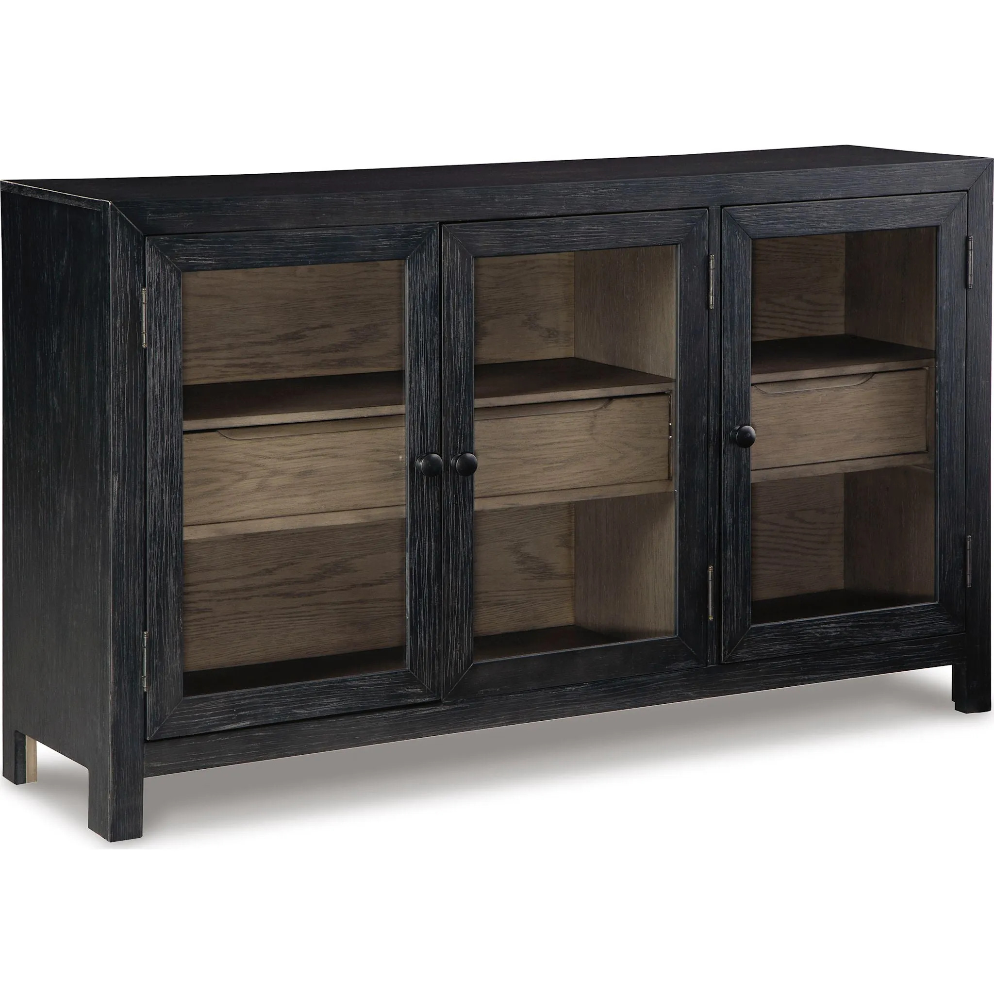 Lenston Accent Cabinet - Black/Gray