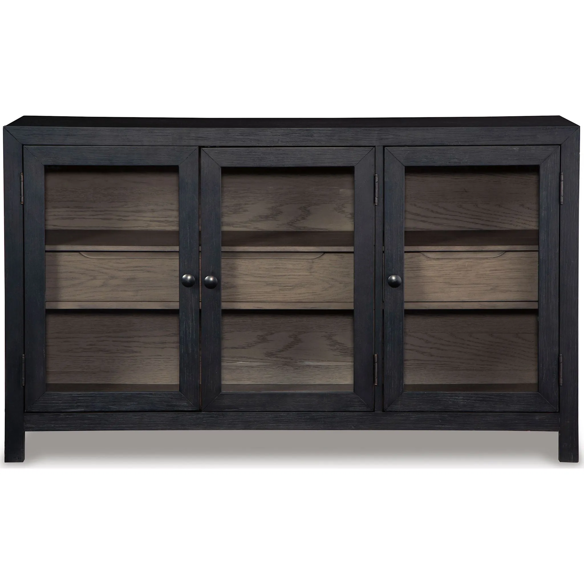 Lenston Accent Cabinet - Black/Gray