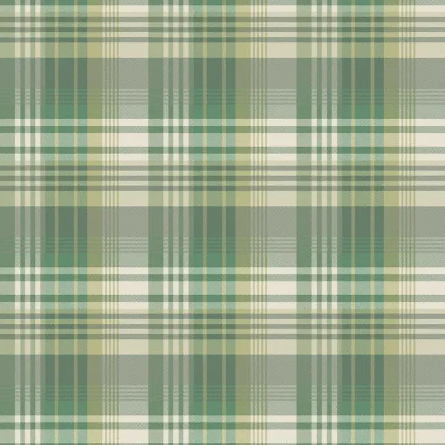 Mulberry Ancient Tartan in Emerald