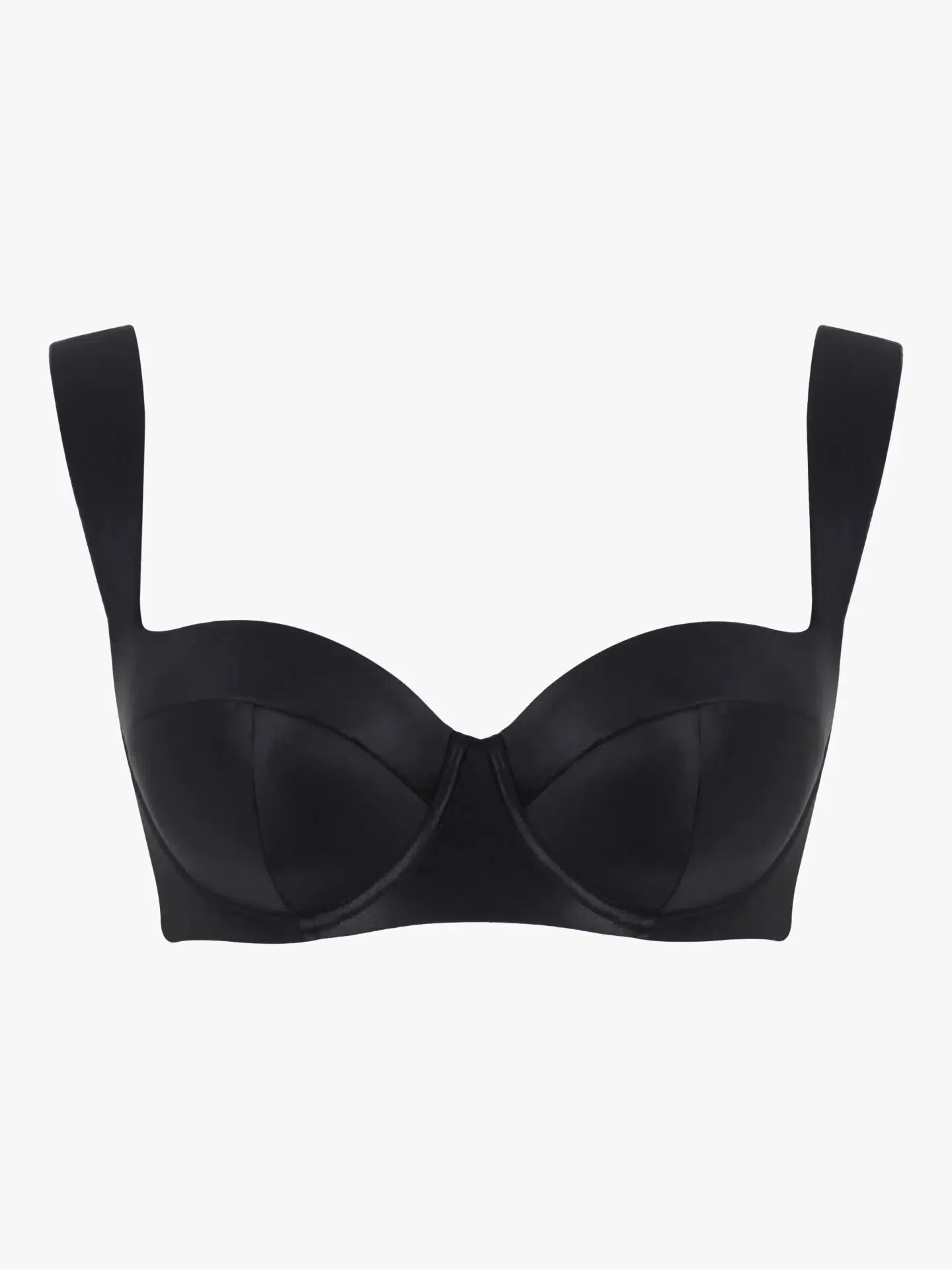 Obsidian Black Bette Balcony Bikini Top