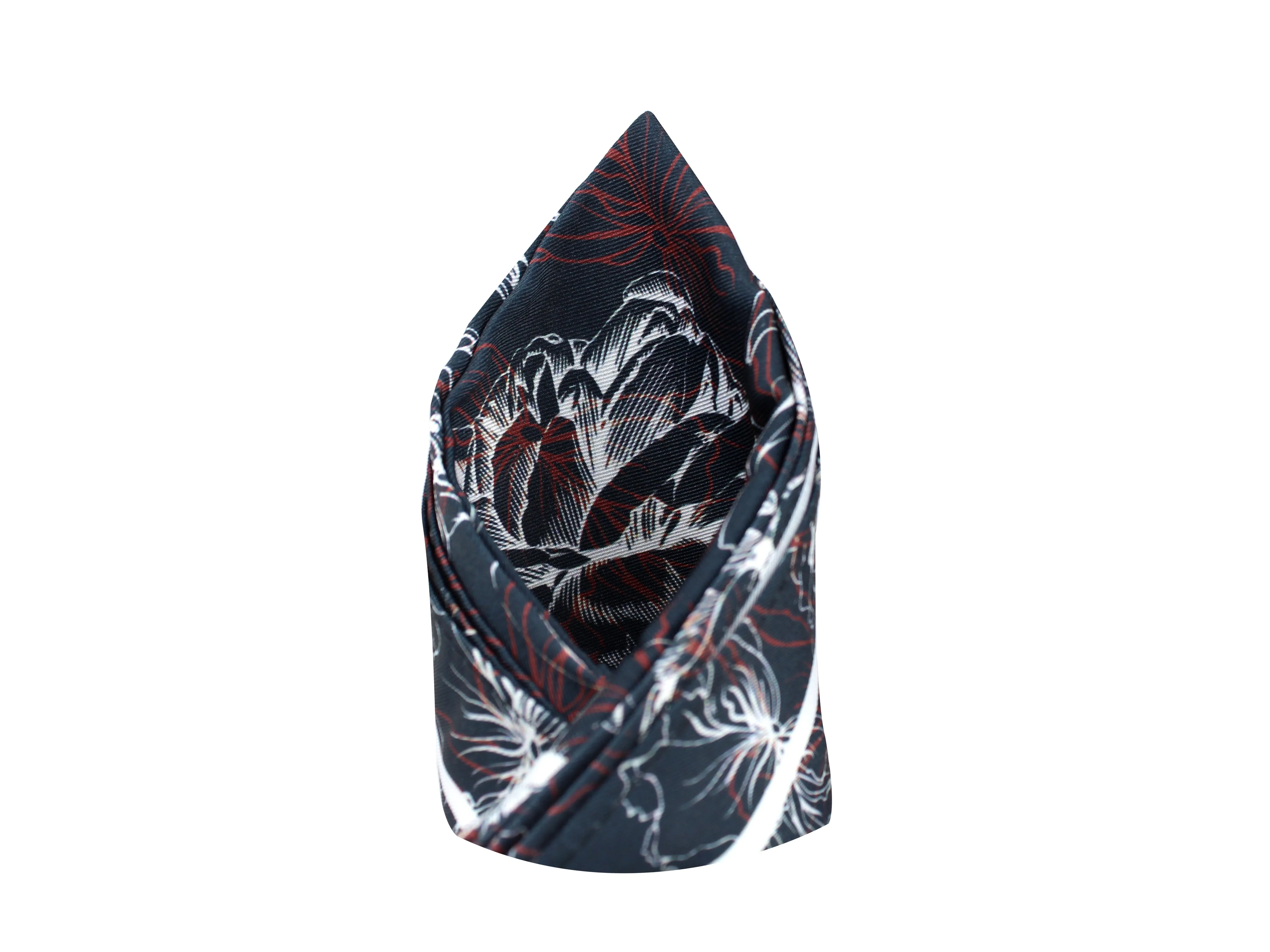 Peluche Floral Abstract Pocket Square For Men