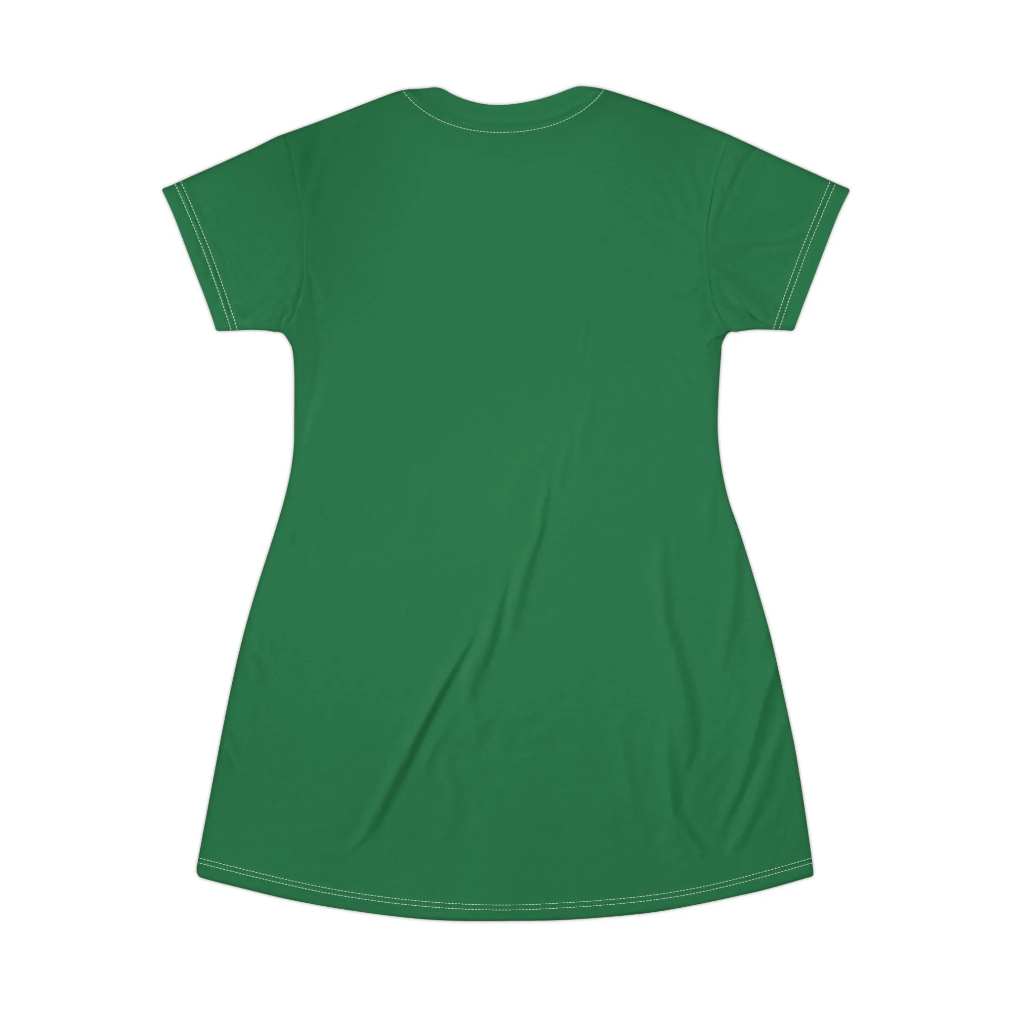 Princess Grace  Festive Grinch T-Shirt Dress  Perfect for Holiday Cheer and Everyday Comfort