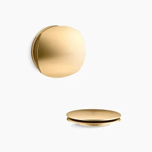 PureFlo Vibrant Brushed Moderne Brass Bath Drain Trim