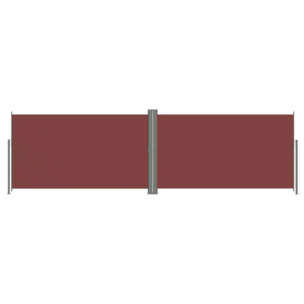 Retractable Side Awning Brown 180x600 cm