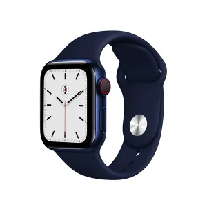 Silicone Sports Bands Compatible With Apple Watch Band for 42MM 44MM 45MM M/S-Blue