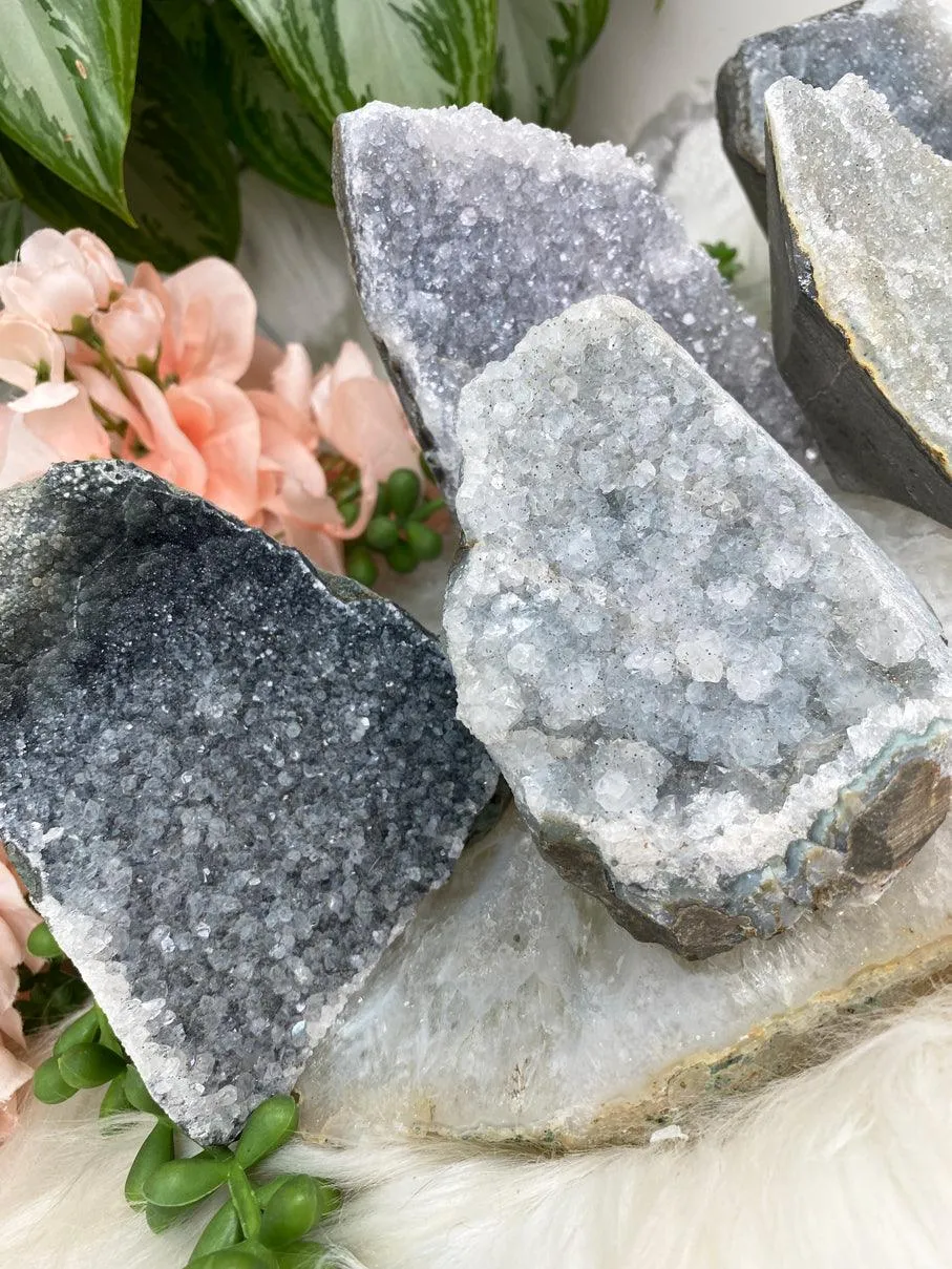 Small Gray Amethyst Crystals