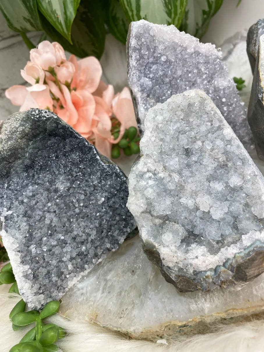 Small Gray Amethyst Crystals