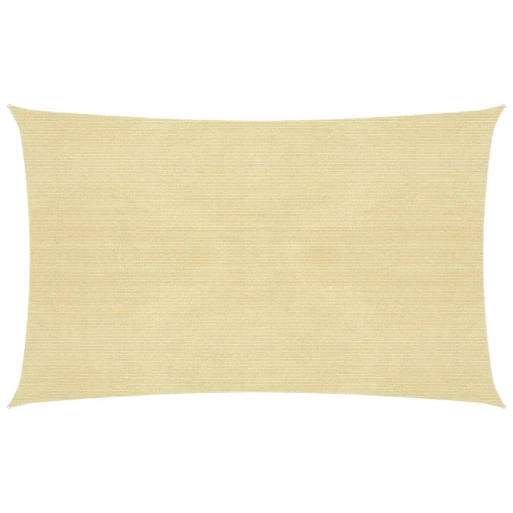 Sunshade Sail 160 g/m² Beige 2.5x4.5 m HDPE