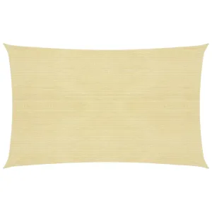 Sunshade Sail 160 g/m² Beige 2.5x4.5 m HDPE