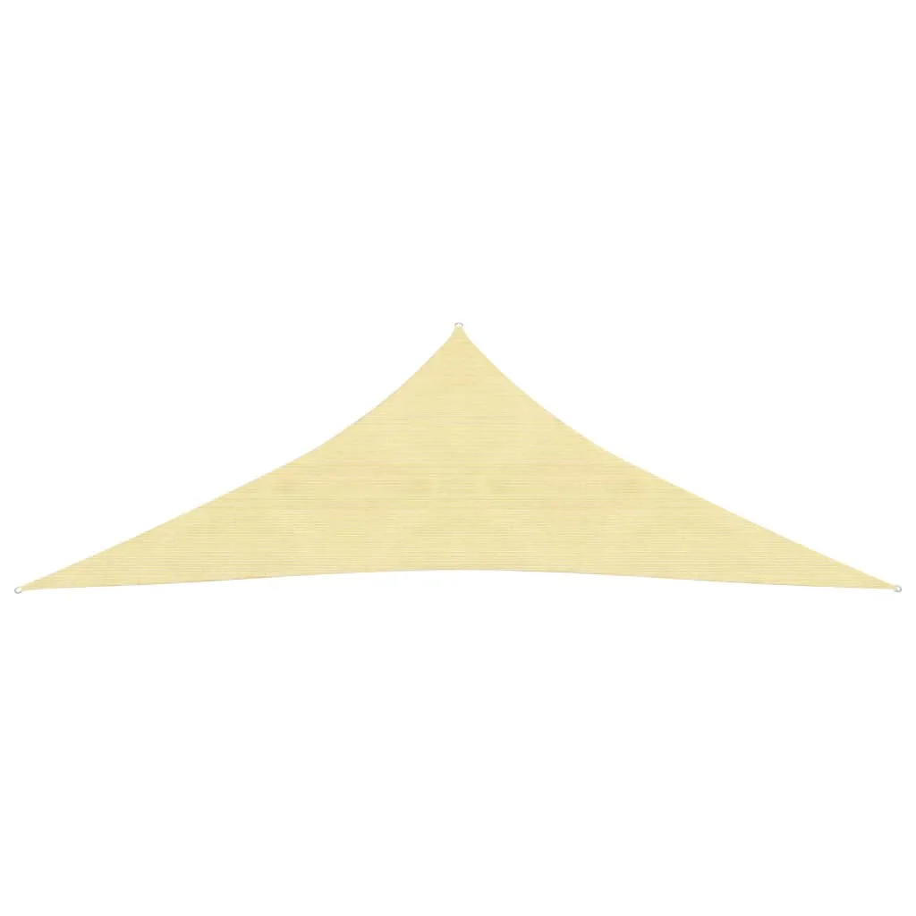 Sunshade Sail 160 g/m² Beige 4x4x5.8 m HDPE