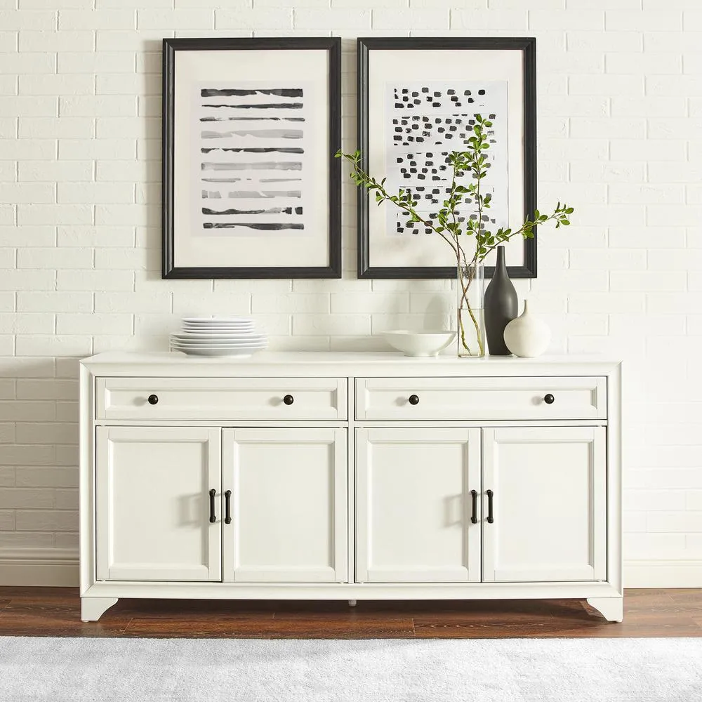 Tara Sideboard Distressed Unique White Buffet Cabinet