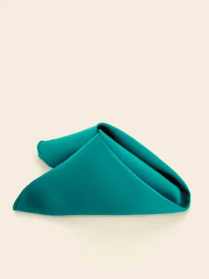 Teal Polyester Napkins (10 Count)