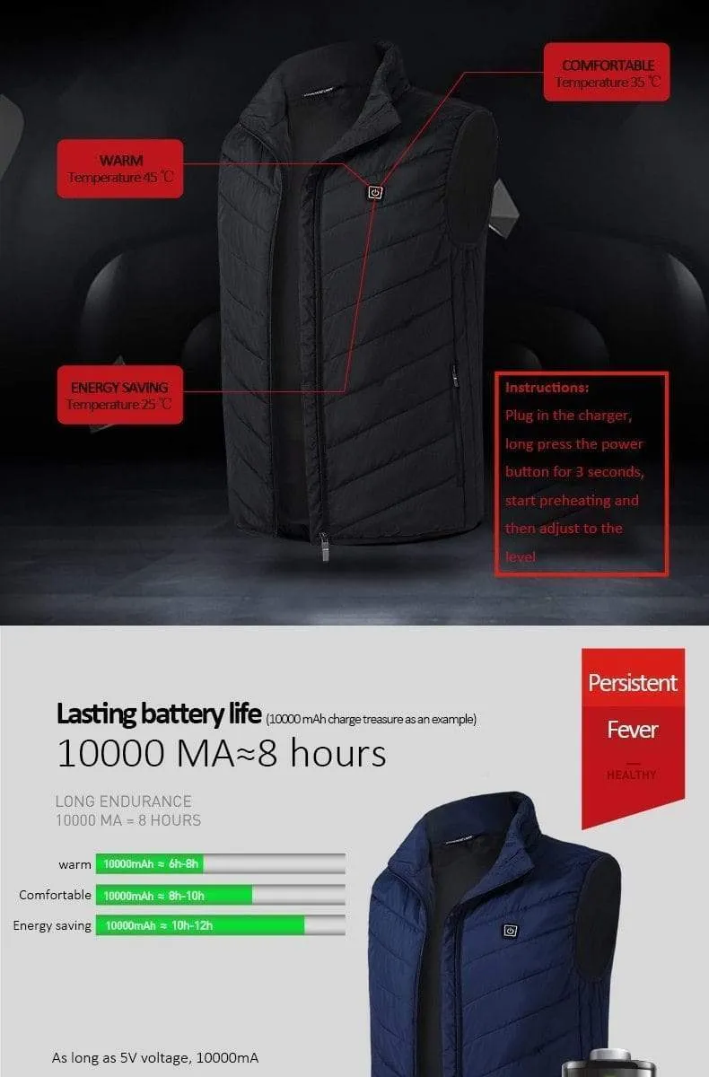 USB Best Heating Winter Jackets (Waterproof for Men and Women)