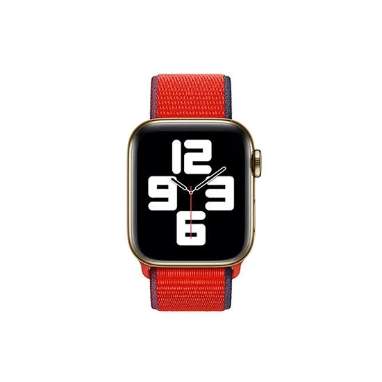 Woven Nylon Strap For Apple Watch 42/44/49mm-RED