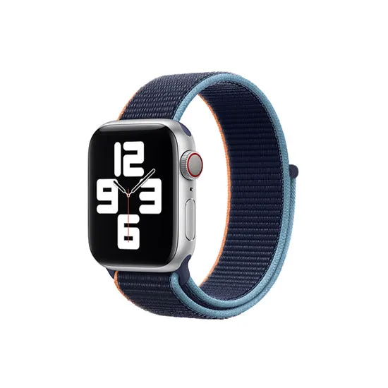 Woven Nylon Strap For Apple Watch 42/44/49mm-RED