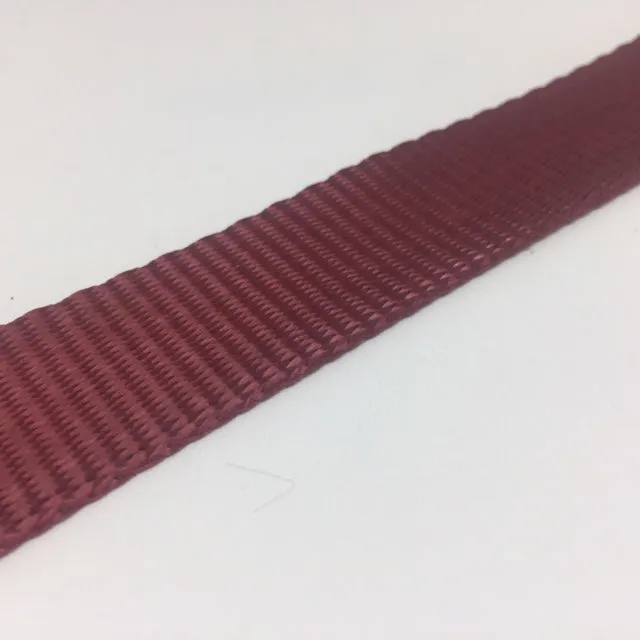 WPE25 - TRADITIONAL WEAVE POLYESTER WEBBING - 25mm